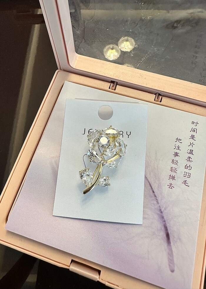 Minik çiçek broş - Görsel 2