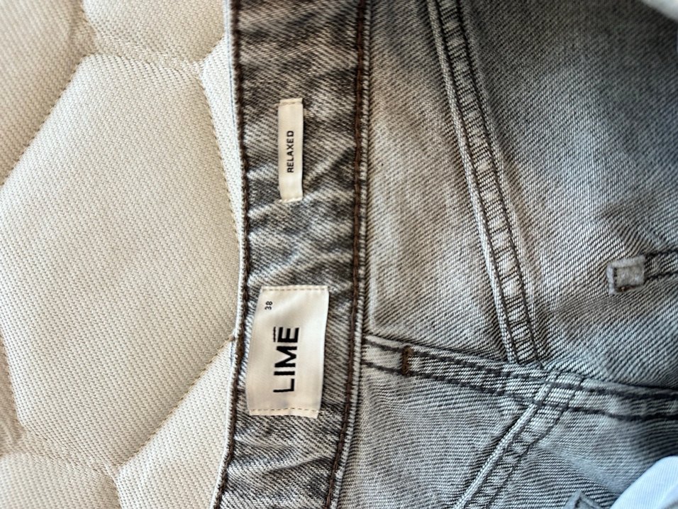 Gri Bol Kesim Kadın Denim Pantolon - Görsel 5