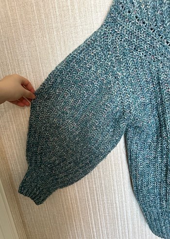 Pull and bear örgü kazak - Görsel 3