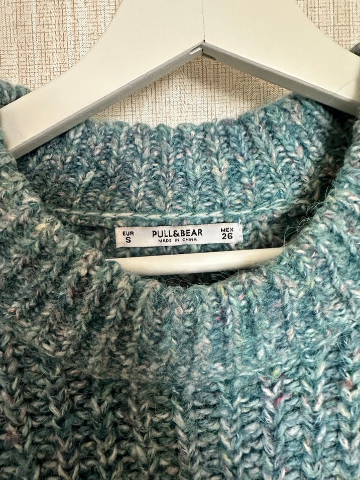 Pull and bear örgü kazak - Görsel 4