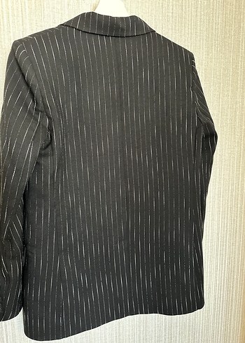 Çizgi blazer ceket - Görsel 6