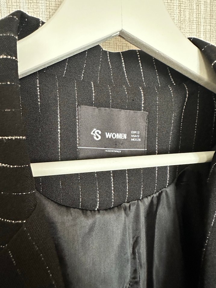 Çizgi blazer ceket - Görsel 2