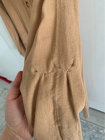 38 Beden camel Renk Gömlek elbise