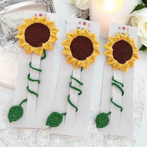 Örgü kitap ayracı