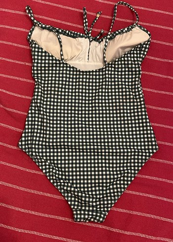 Kareli İnce Askılı Mayo - Görsel 2