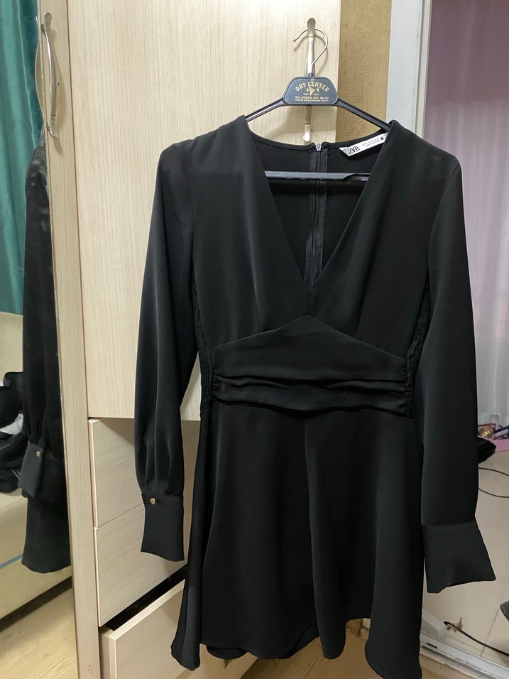 Zara V Yaka Elbise - Görsel 5