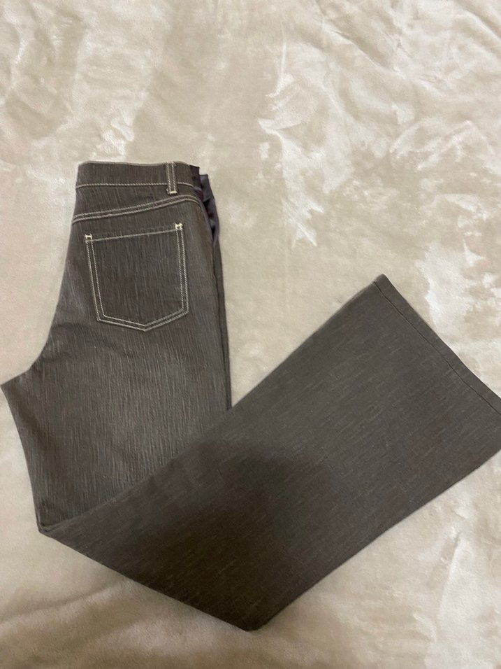 90's aci kahve flare jean - Görsel 5