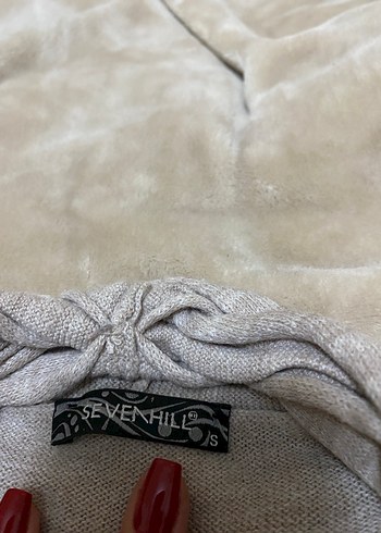 Bej Rahat Kesim Midi Hırka - Görsel 3