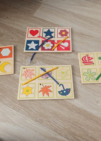 Montessori Eğitici Ahşap Oyuncak Seti - Görsel 4