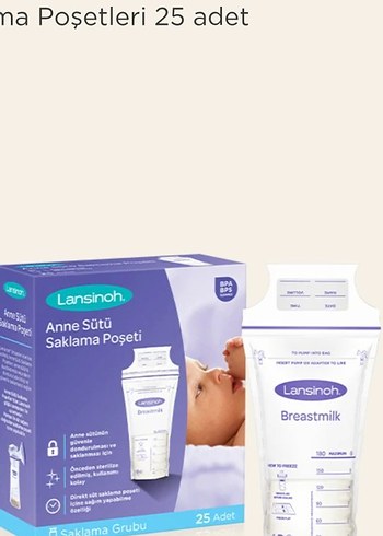 Lansinoh Anne Sütü Saklama Poşeti 25'li - Görsel 3
