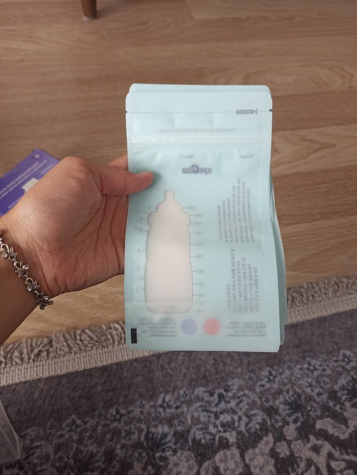 ısı sensörlü Süt Saklama Poşeti - Görsel 4