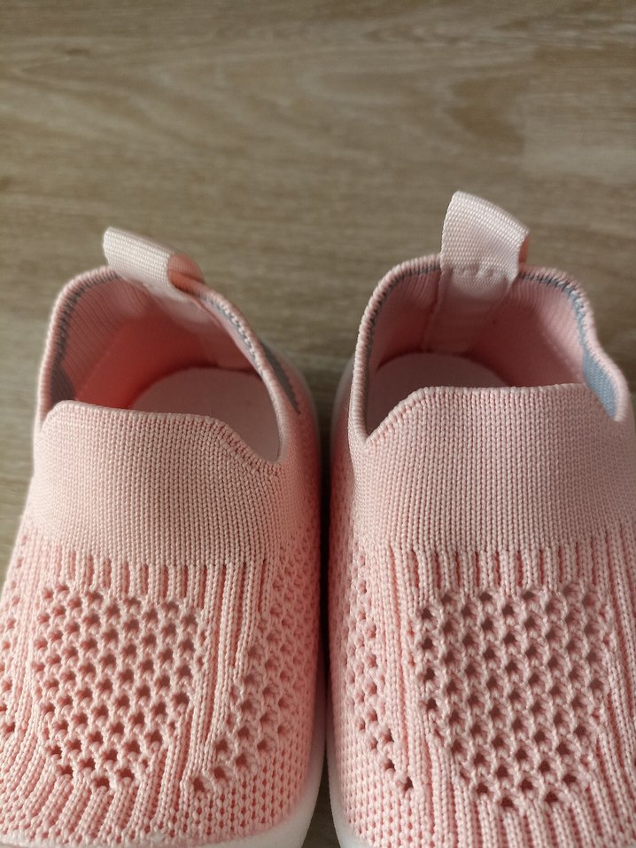 Kız Çocuk Pudra Örgü Spor Ayakkabı - Görsel 2