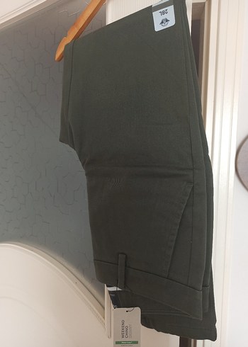 Kadın Haki KetenPantolon - Görsel 4