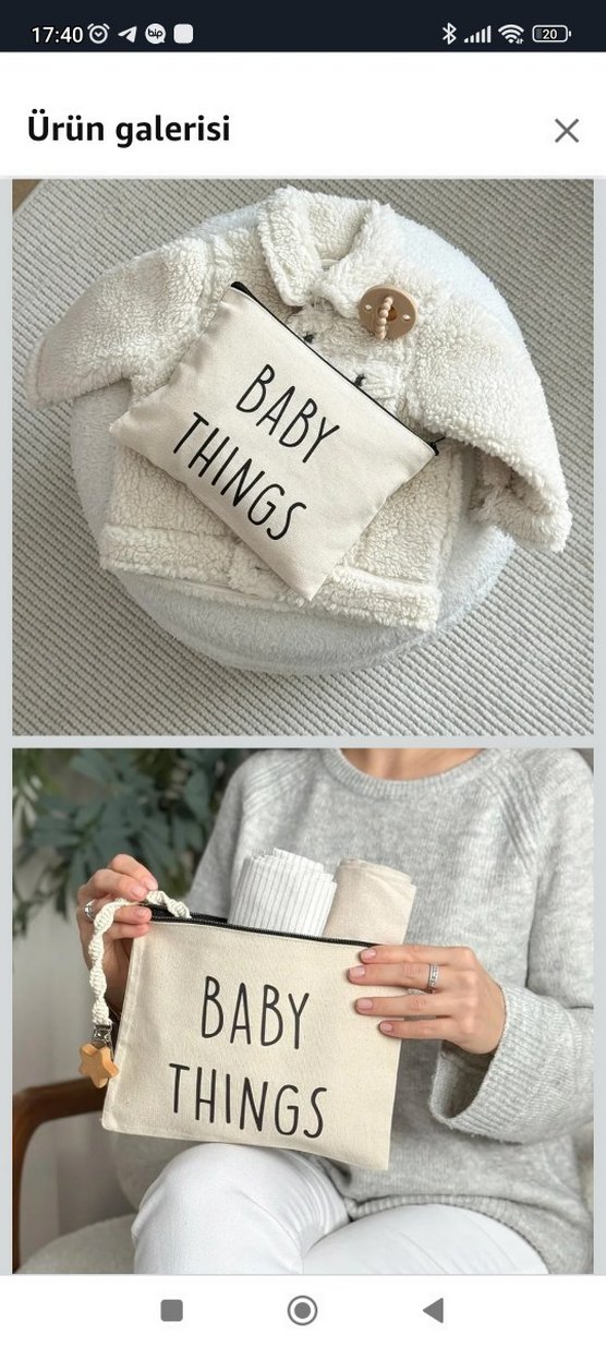 anne Bebek kanvas çanta seti - Görsel 3