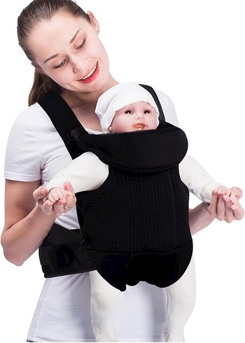 Bebamour Beyaz Bebek Taşıyıcı kanguru - Görsel 6