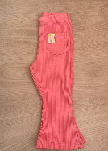 Kız Çocuk Pembe Triko Tayt - Görsel 2