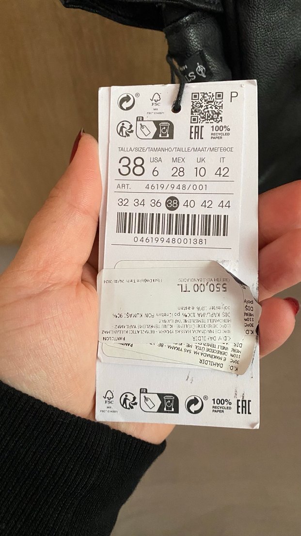 Kadın Siyah Deri Biker Pantolon - Görsel 4