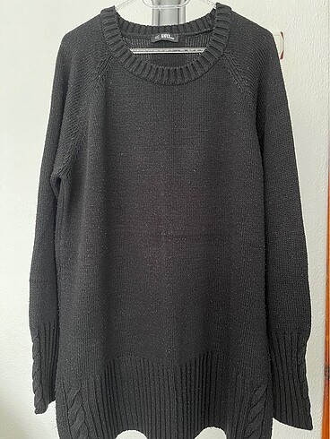 Siyah triko tunik