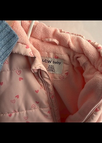 Kürklü Kapüşonlu Pembe Bebek Tulumu - Görsel 2