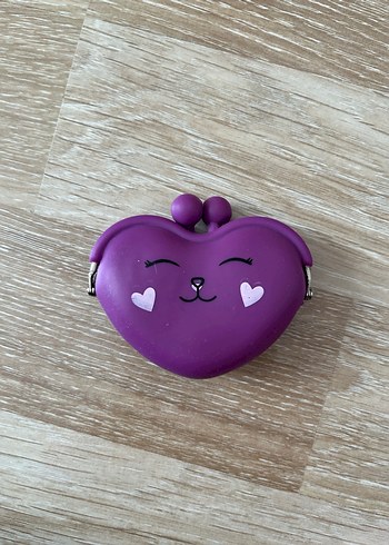 Mor Kalp Şeklinde Kadın Cüzdan - Görsel 6