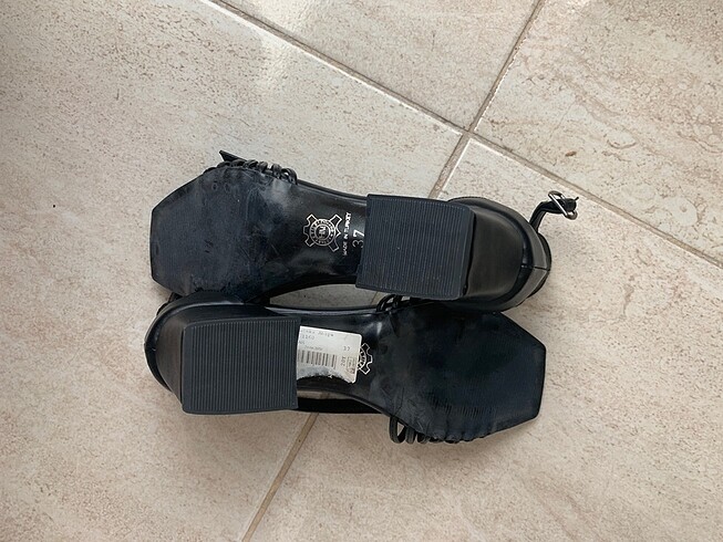37 Beden 5 cm topuklu sandalet