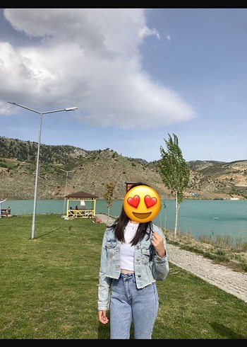 Diğer Kadın Açık Mavi Denim Ceket, Düğmeli, Uzun Kollu
