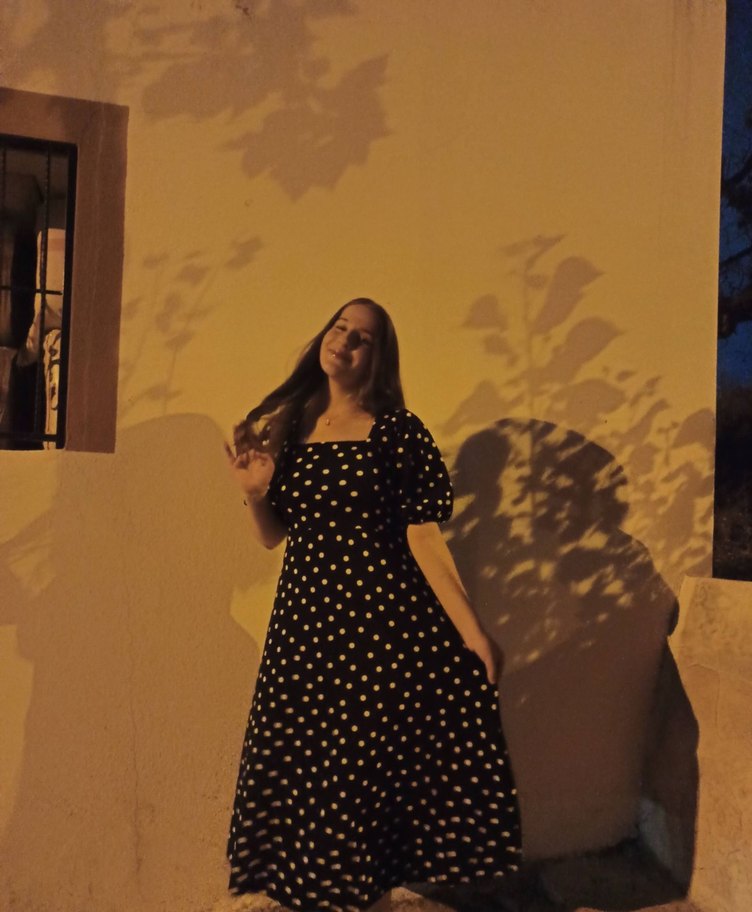 Siyah Puantiyeli Midi Elbise - Görsel 2