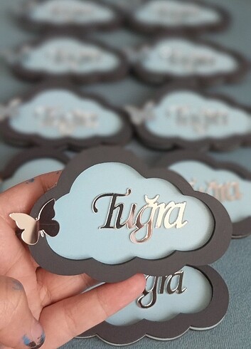 Ürün fiyatı temsilidir Bulut kapı süsü  - Görsel 3