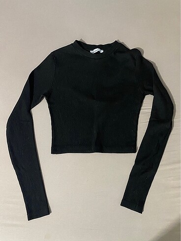fitilli siyah crop