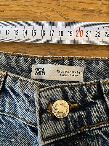 38 Beden mavi Renk Zara kadın 38 beden kot pantalon