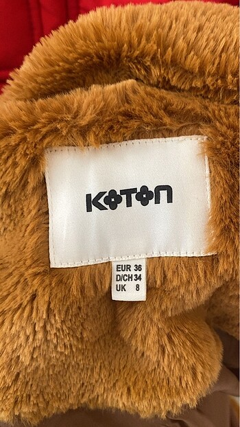 36 Beden Peluş mont