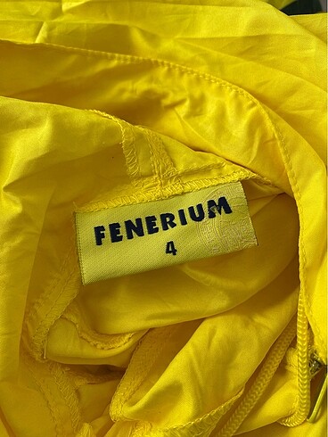 xl Beden sarı Renk Orijinal 100. Yıl Fenerbahçe kanarya yağmurluk