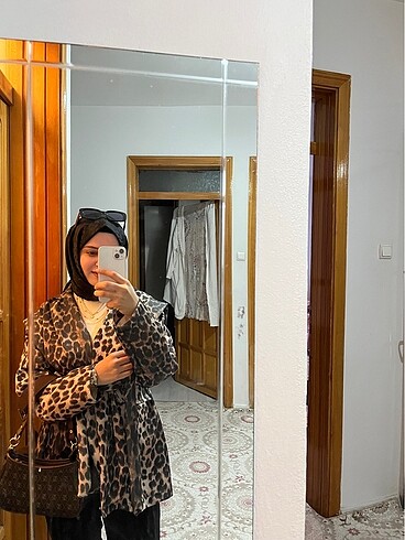 Leopar ceket leopar tunik