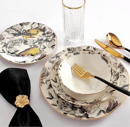 MONDECOR Porselen 24 parça Yemek Takımı