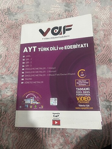 Çap yayınları Ayt edebiyat fasikülleri