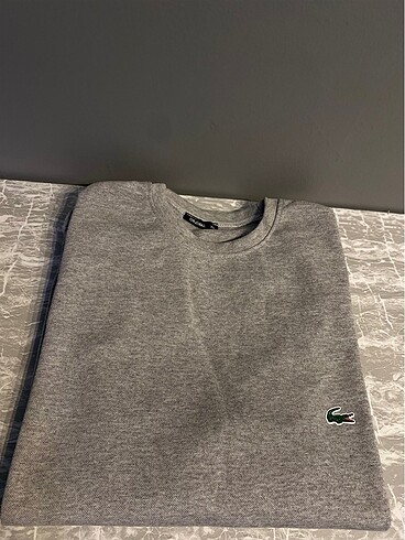 Erkek Lacoste gri Sweatshirt