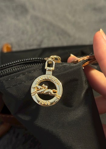 Beden siyah Renk Longchamp L beden siyah kanvas çanta