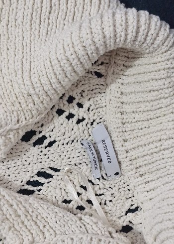 Bohem Tarzı Beyaz Örgü Hırka - Görsel 2