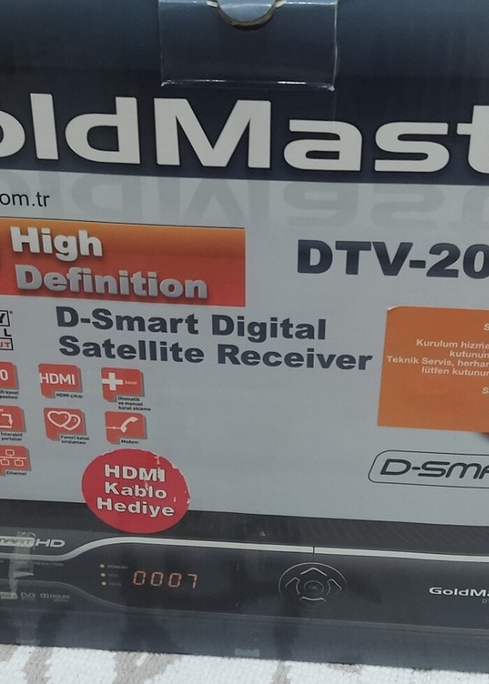 GoldMaster D-Smart DTV-2000 HD Uydu alıcı - Görsel 3
