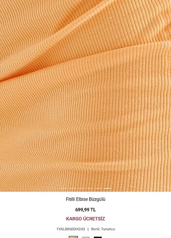 Yazlık likralı turuncu elbise - Görsel 4