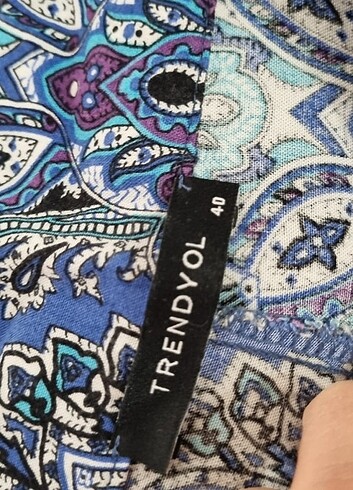 Mavi desenli Kadın Alt - Görsel 3