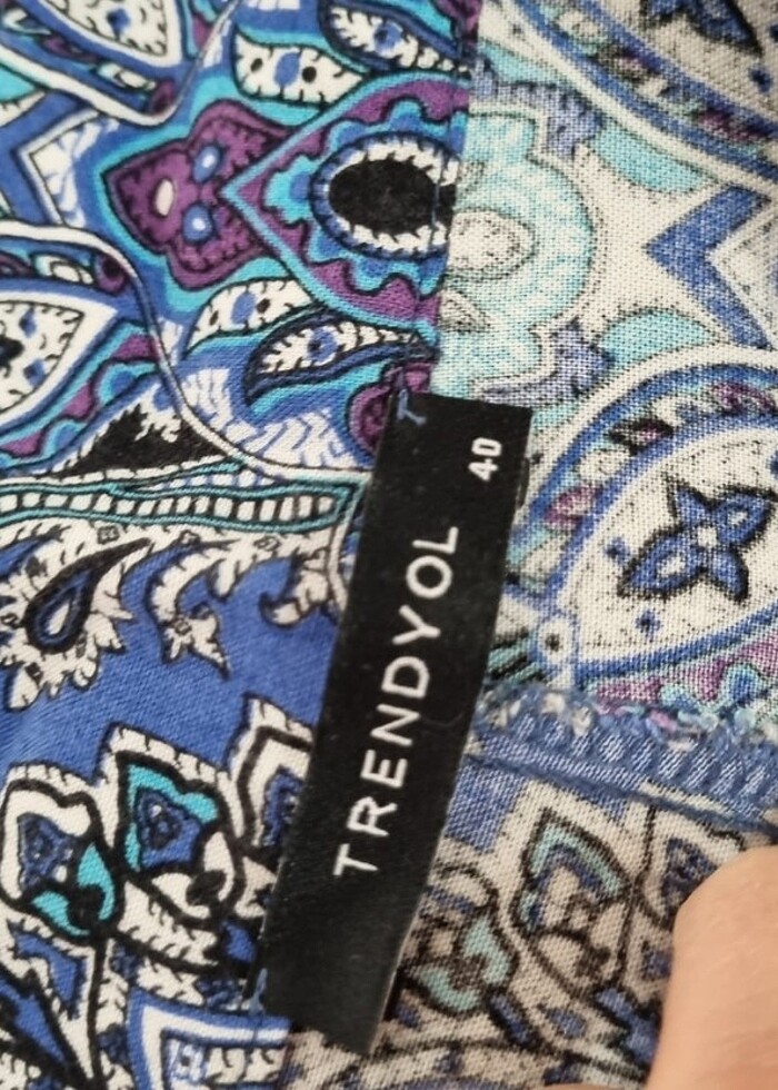 Mavi desenli Kadın Alt - Görsel 3