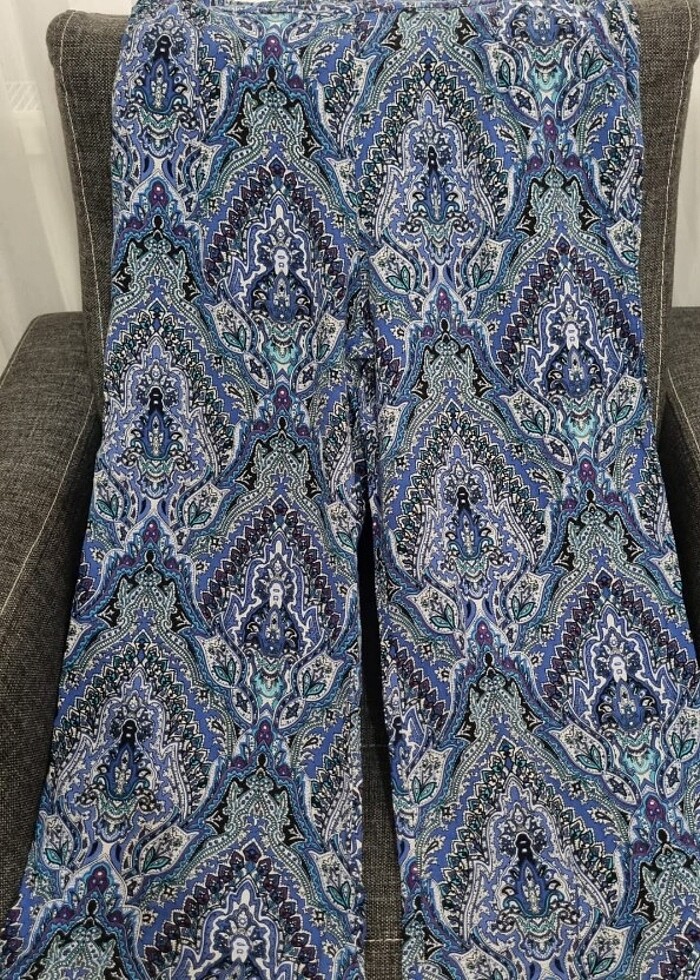 Mavi desenli Kadın Alt - Görsel 4