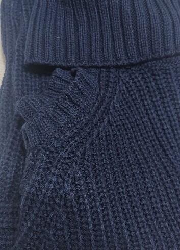 Koton boğazlı ve omuz dekolteli akrilik kazak - Görsel 5