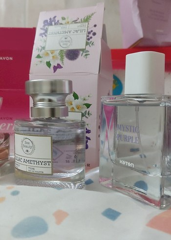 Kadın Parfüm Seti - Lilac Amethyst - Mystic Purple- Avon Cherish - Görsel 2