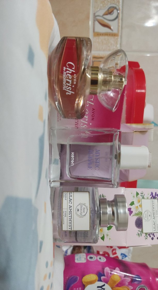 Kadın Parfüm Seti - Lilac Amethyst - Mystic Purple- Avon Cherish - Görsel 3
