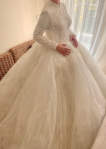 Gelinlik Prenses model Gelinlik damat ve gelin çiçeği duvak verebilirim