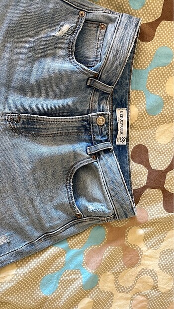 38 Beden STRADİVARİUS D92 WİDE LEG JEANS