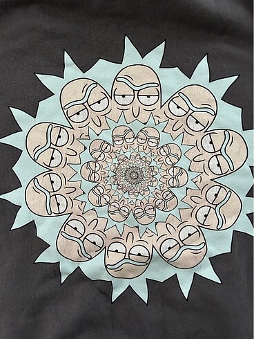 xs Beden Rick and morty sweatshirt