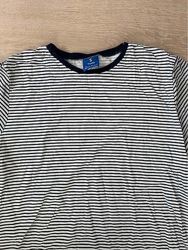 s Beden Çizgili tshirt